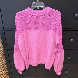 Vestique Vibrant Pink Crew Neck Sweater